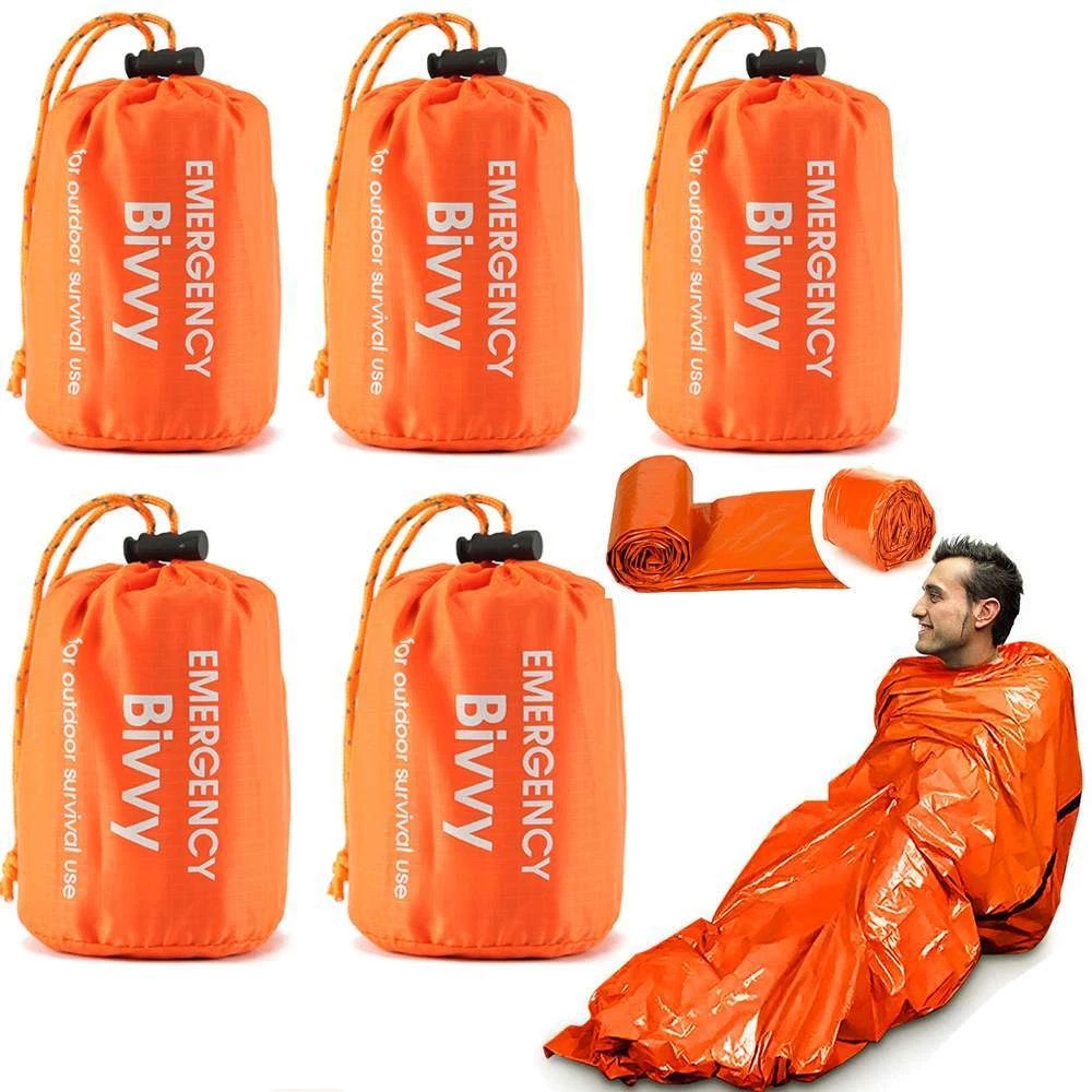 Emergency Mylar Blanket - Confezione da 1-5 sacchi a pelo