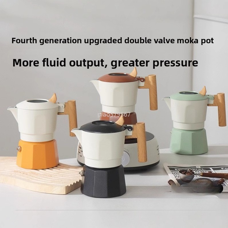 Camp Percolator Coffee - Caffettiera Moka con Valvola a 3