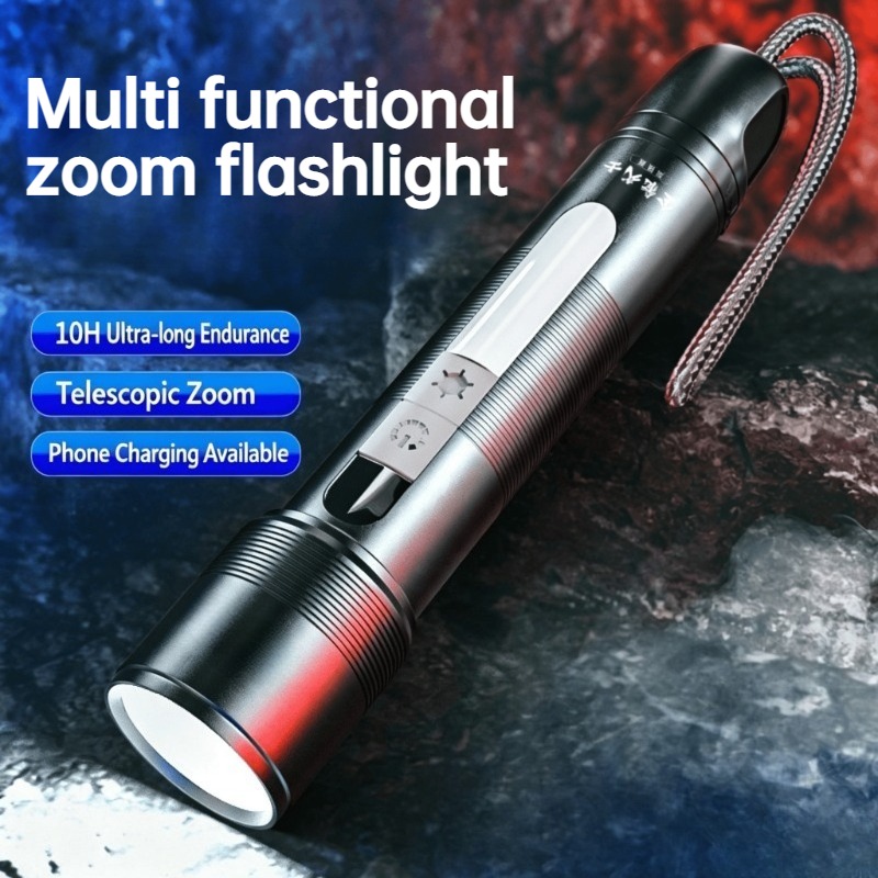 Outdoor Camping Lights - Torcia LED Multifunzione Zoomabile con Luce