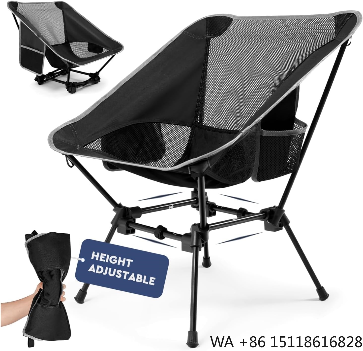 Outdoor Chair Camping - Sedia da campeggio leggera, sedia da