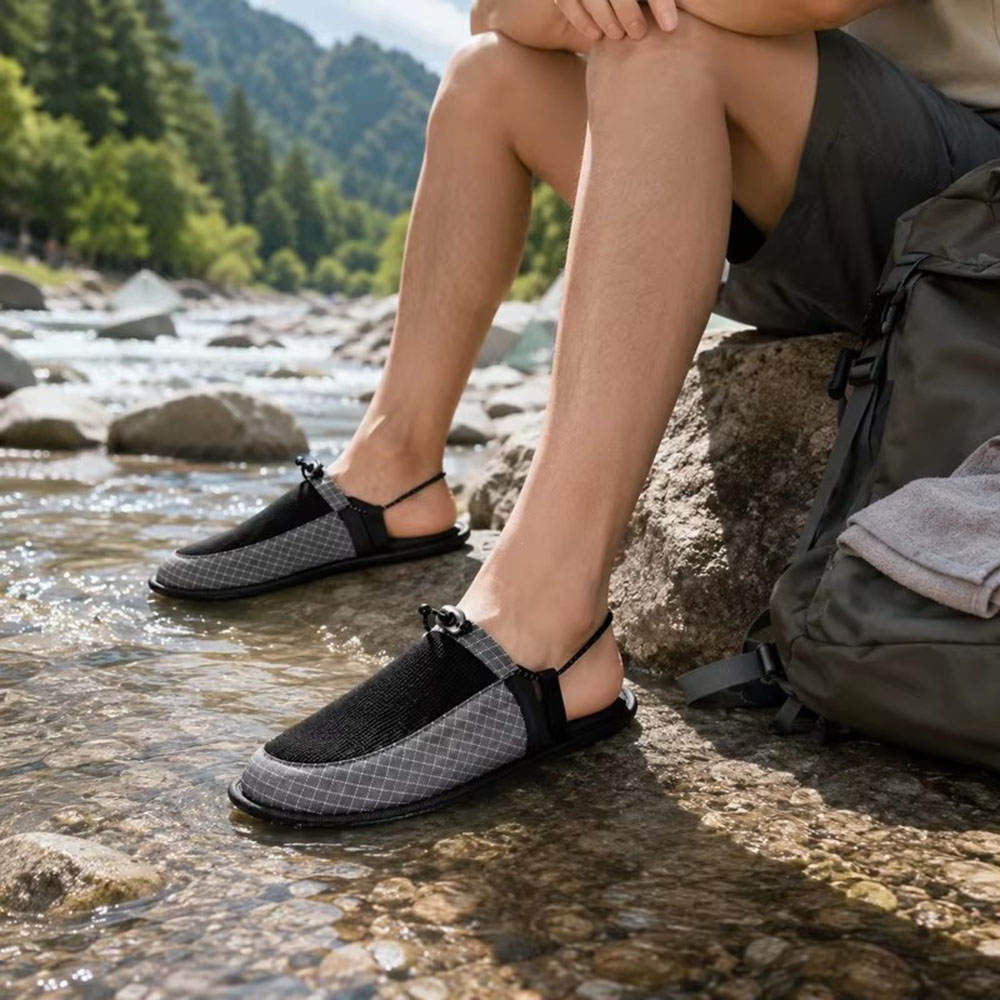 Outdoor Camping Slippers - Ciabatte Pieghevoli ad Asciugatura Rapida, Antiscivolo,