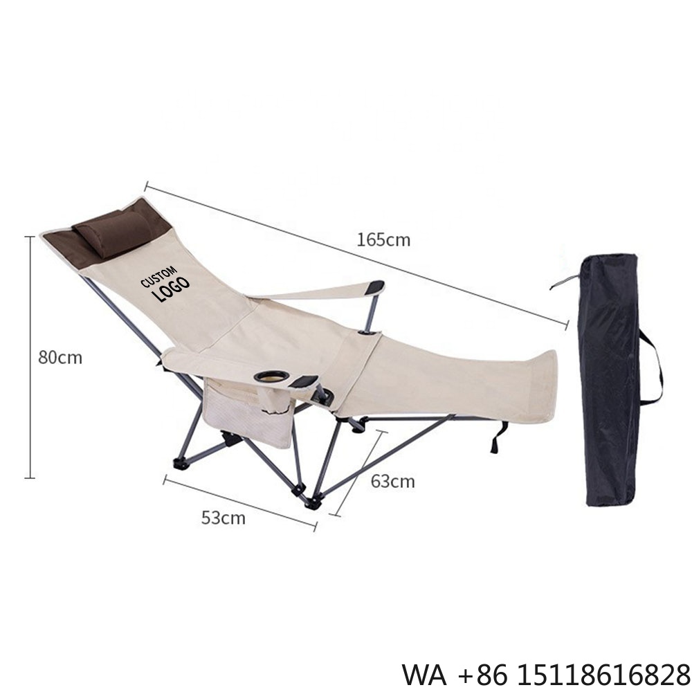 Outdoor Chair Camping - Sedia Pieghevole Portatile Reclinabile Leggera e