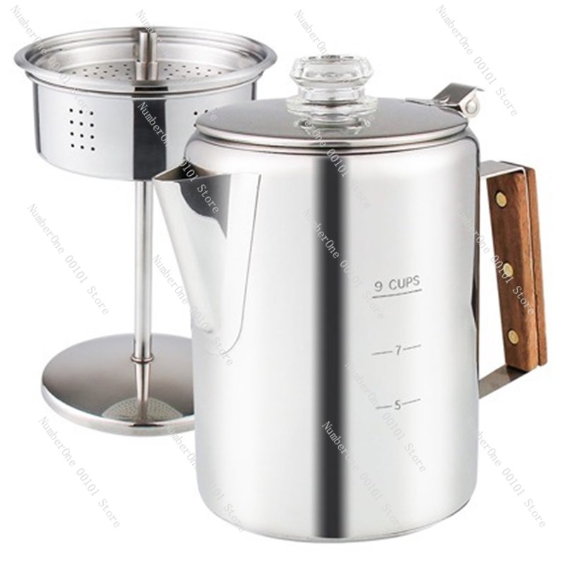 Camp Percolator Coffee - Caffettiera a Percolazione per Campeggio, Caffettiera