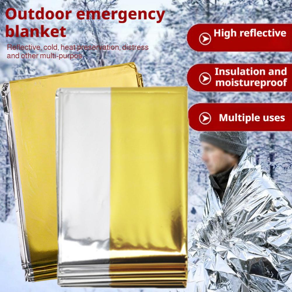 Emergency Mylar Blanket - Ipotermia Salvataggio Primo Soccorso Campo Mantenere