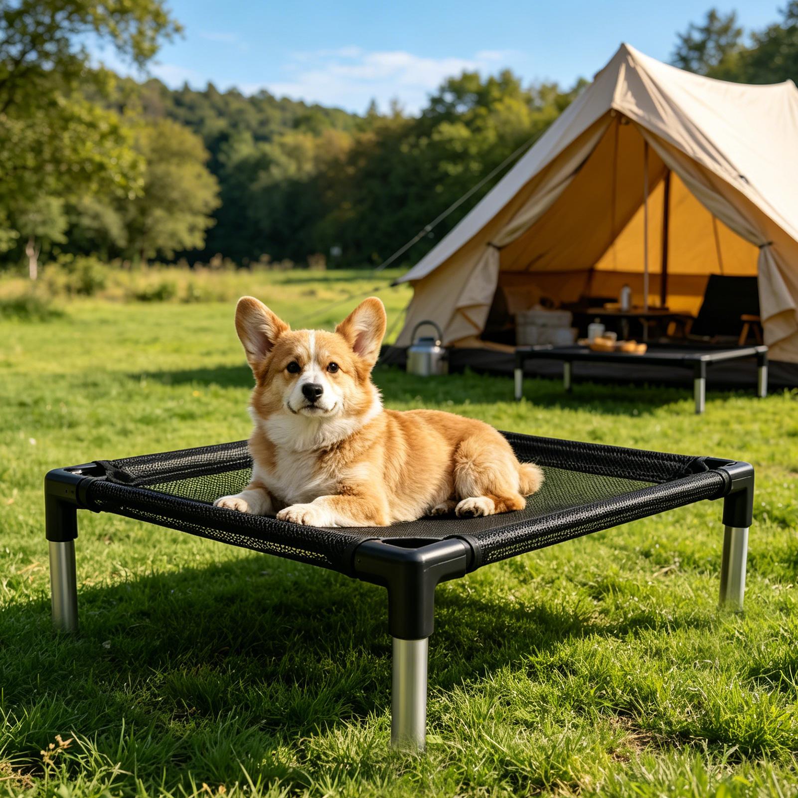 Outdoor Camping Dog Bed - Cuccia Rialzata per Cani con Rete