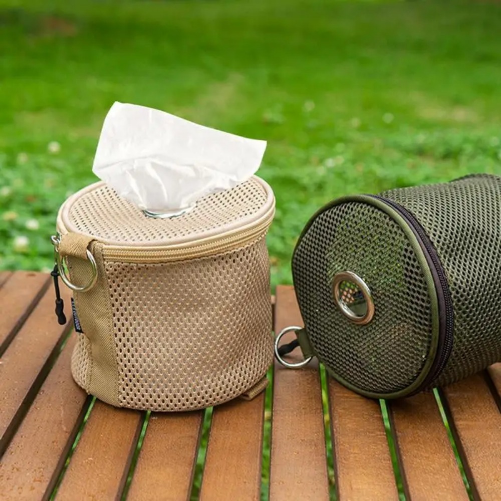 Custodia per fazzoletti da cam - Outdoor Camping Bin recensione e prezzo