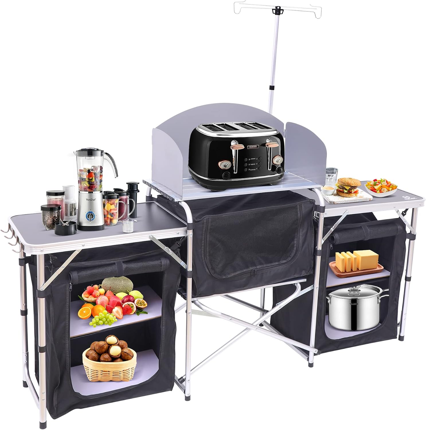 Tavolo da Cucina Pieghevole da - Outdoor Camping Cooking Table recensione e prezzo