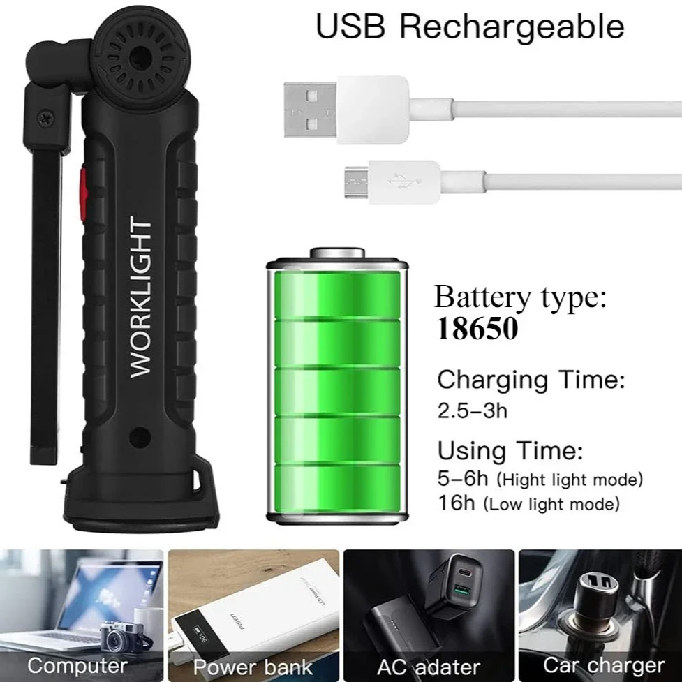 Torcia portatile a LED COB Lam - Outdoor Camping Lights recensione e prezzo