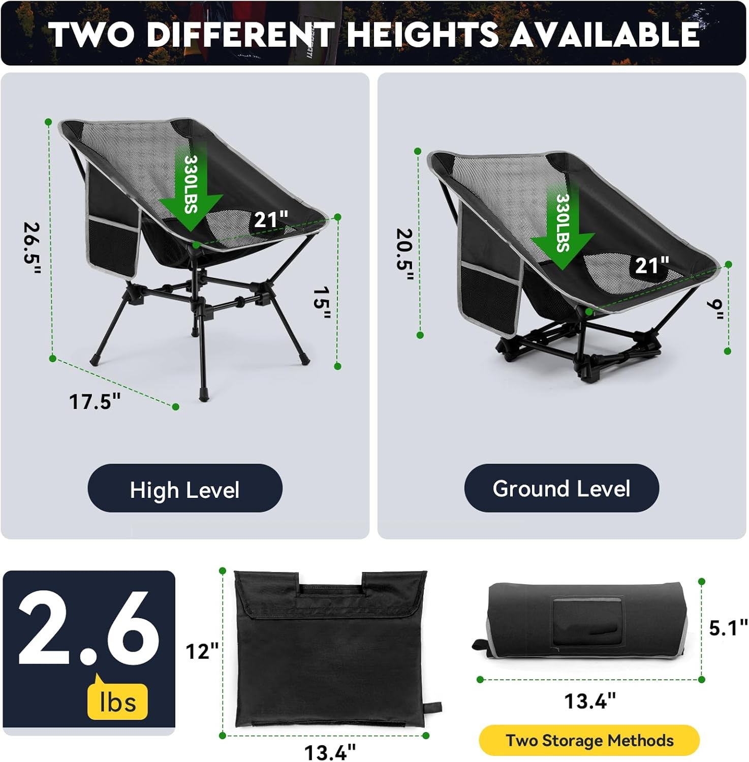 Sedia da campeggio leggera, se - Outdoor Chair Camping recensione e prezzo