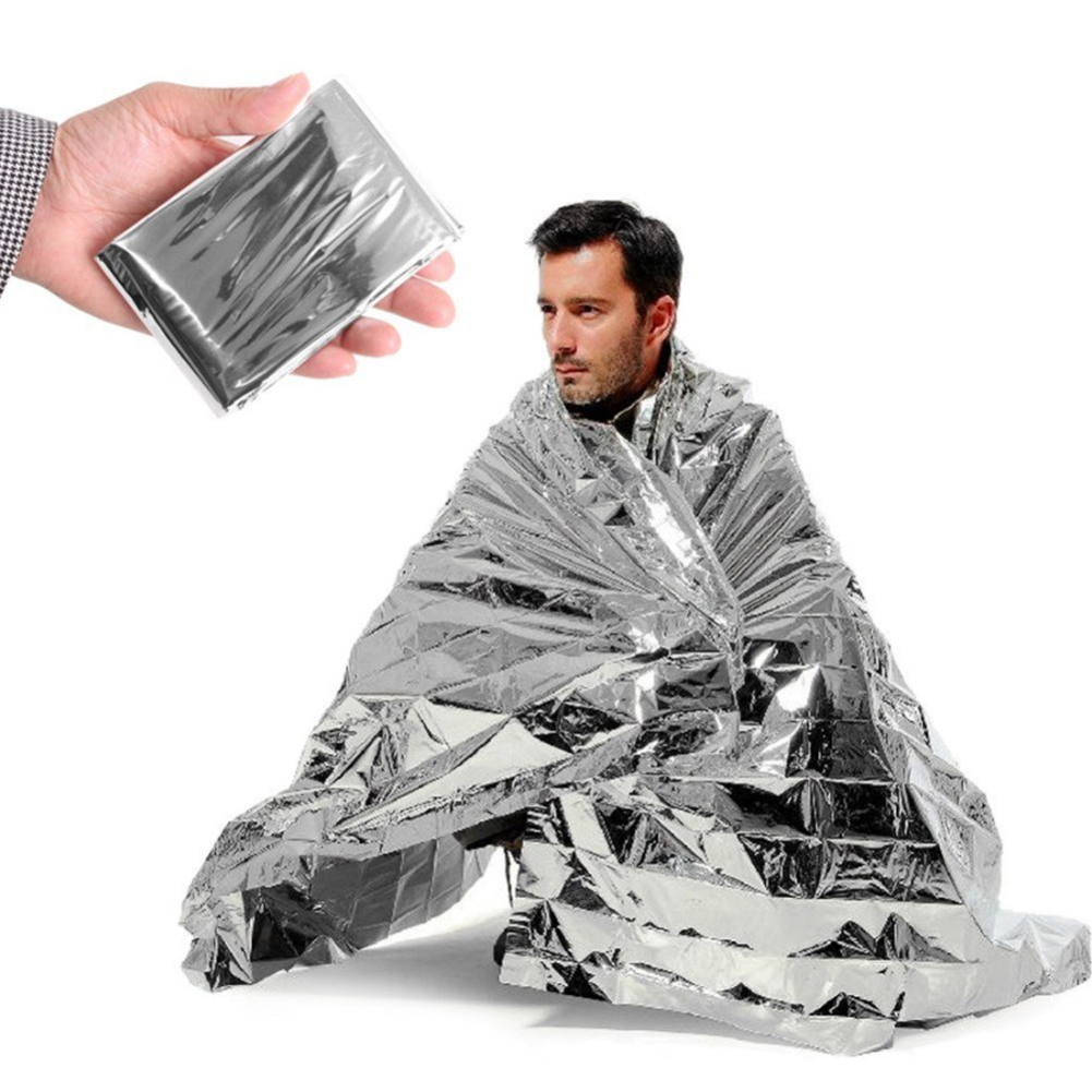 1-10PCS Coperta termica di eme - Emergency Mylar Blanket recensione e prezzo