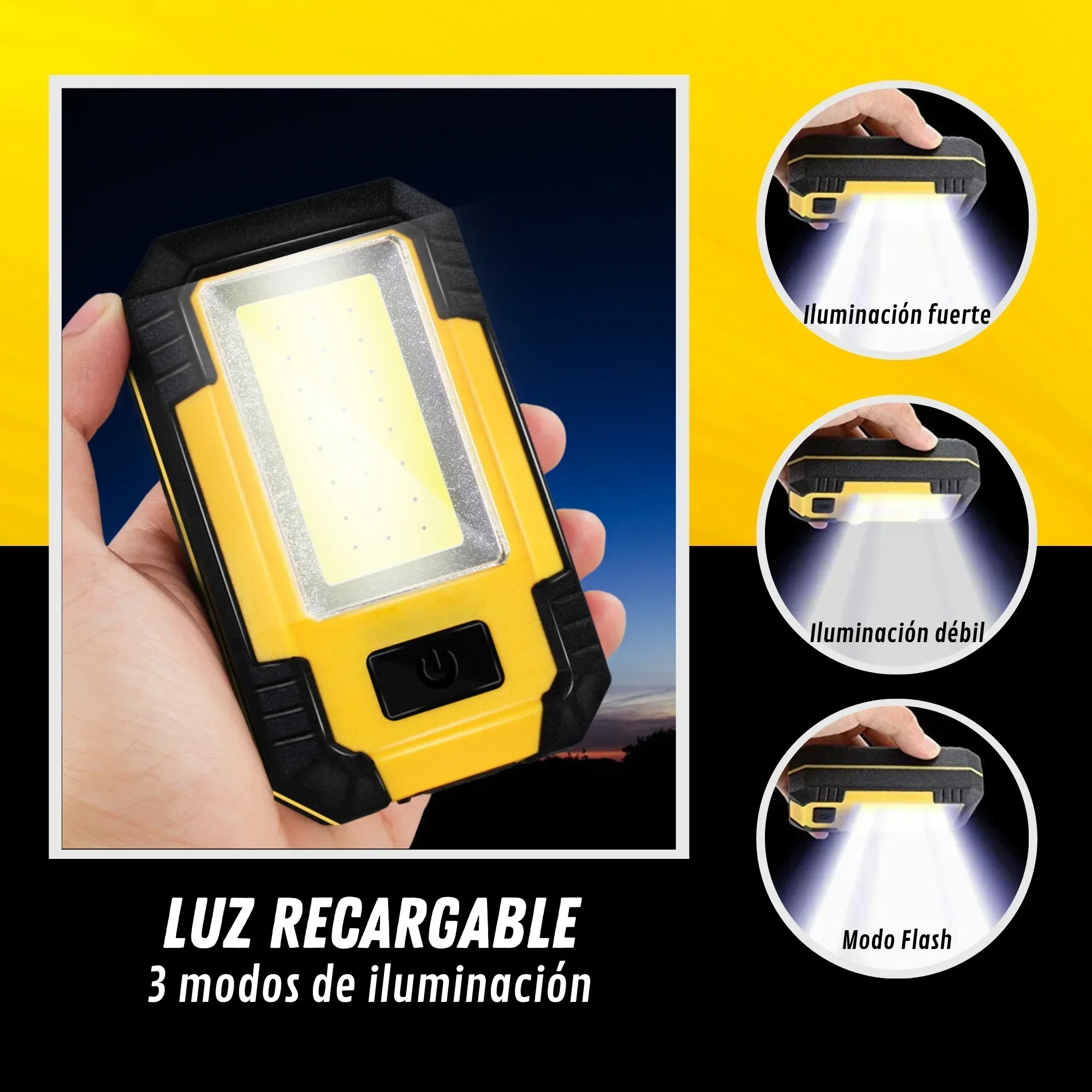 Torcia da Lavoro Ricaricabile  - Outdoor Camping Lights recensione e prezzo