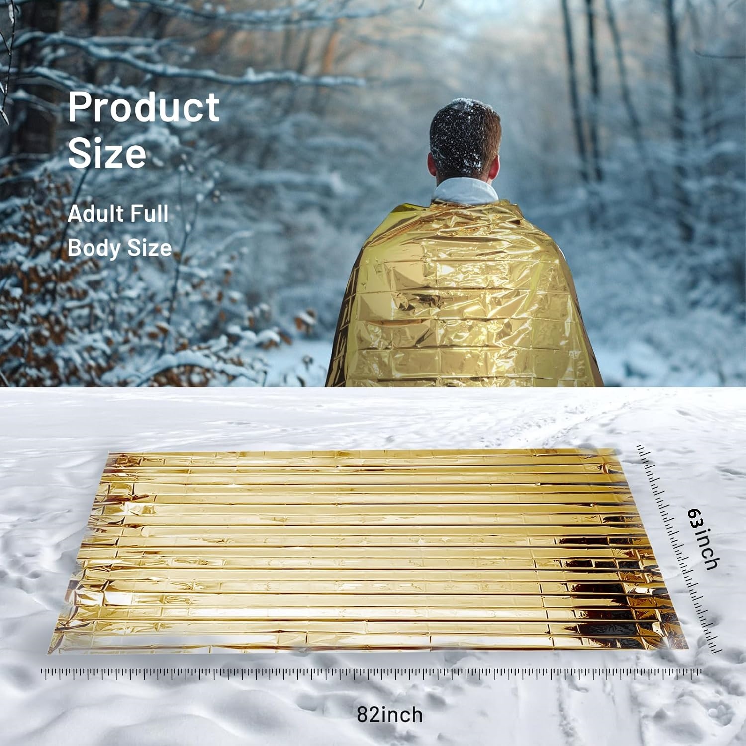 5-30Pc Coperta di sopravvivenz - Emergency Mylar Blanket recensione e prezzo