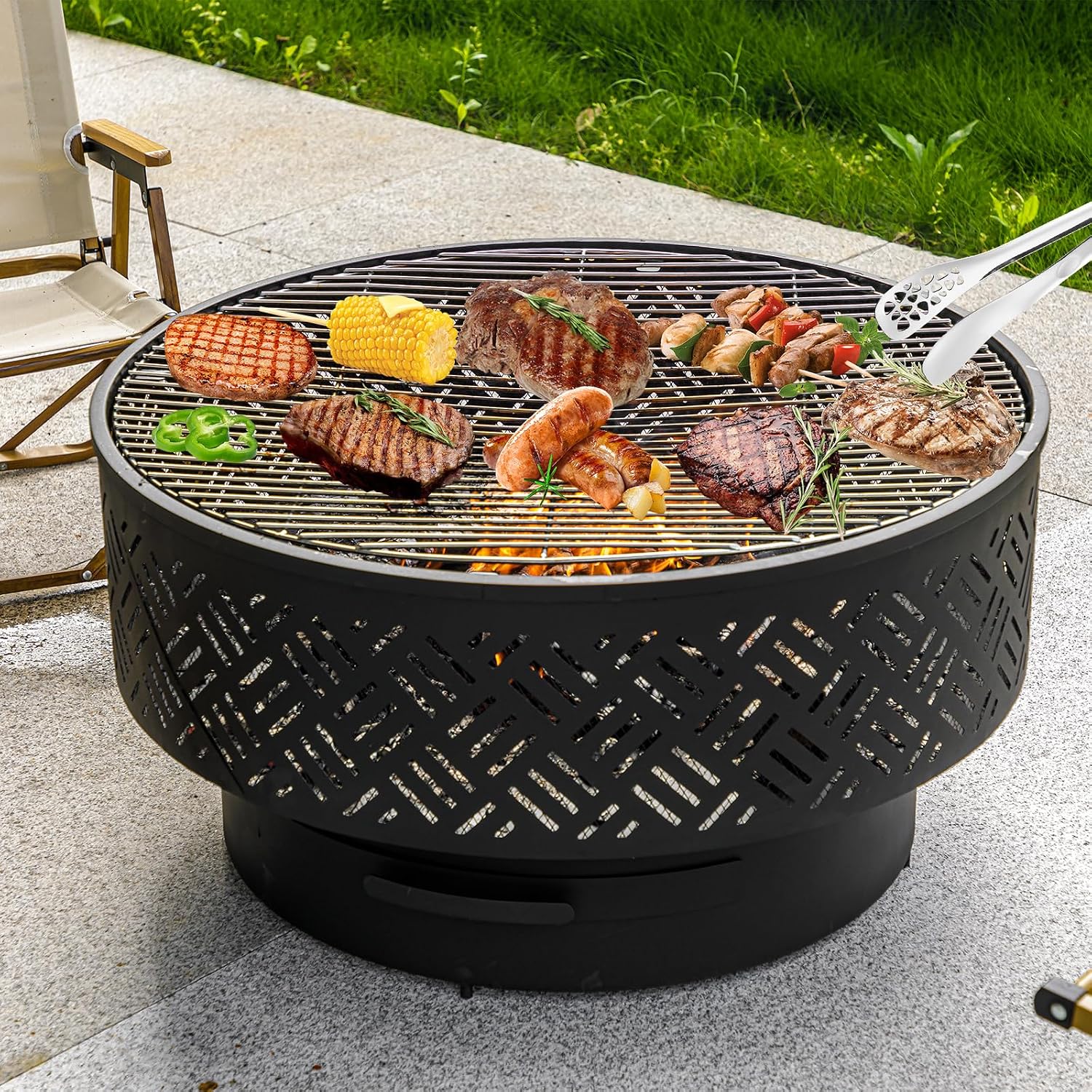 Tavolo da Esterno Rotondo in M - Outdoor Camping Cooking Table recensione e prezzo
