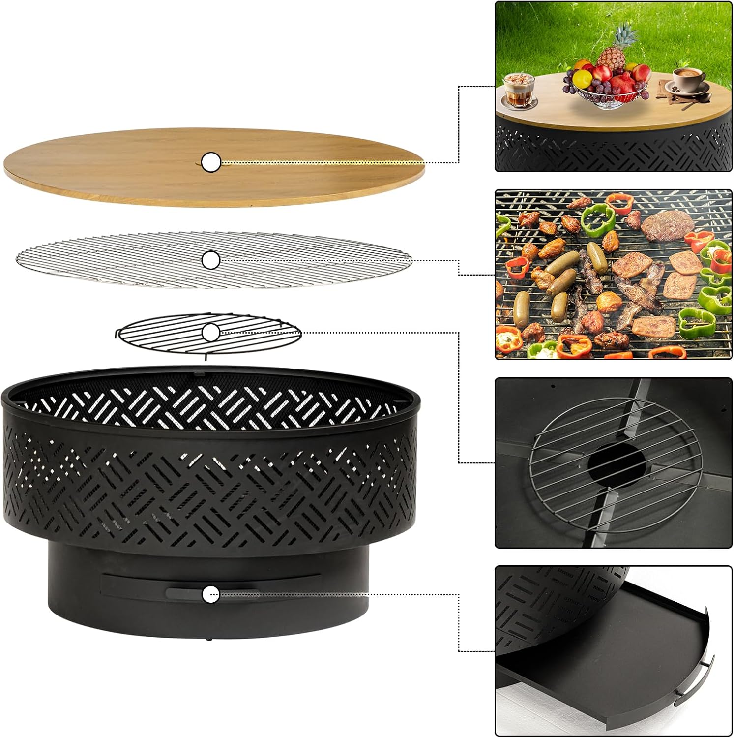 Tavolo da Esterno Rotondo in M - Outdoor Camping Cooking Table recensione e prezzo