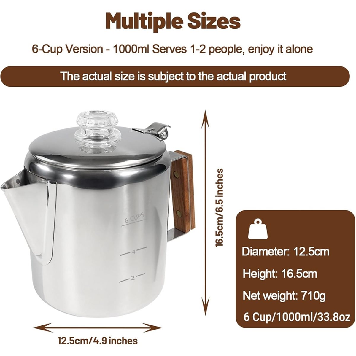 Caffettiera da 6 tazze Caffett - Camp Percolator Coffee recensione e prezzo
